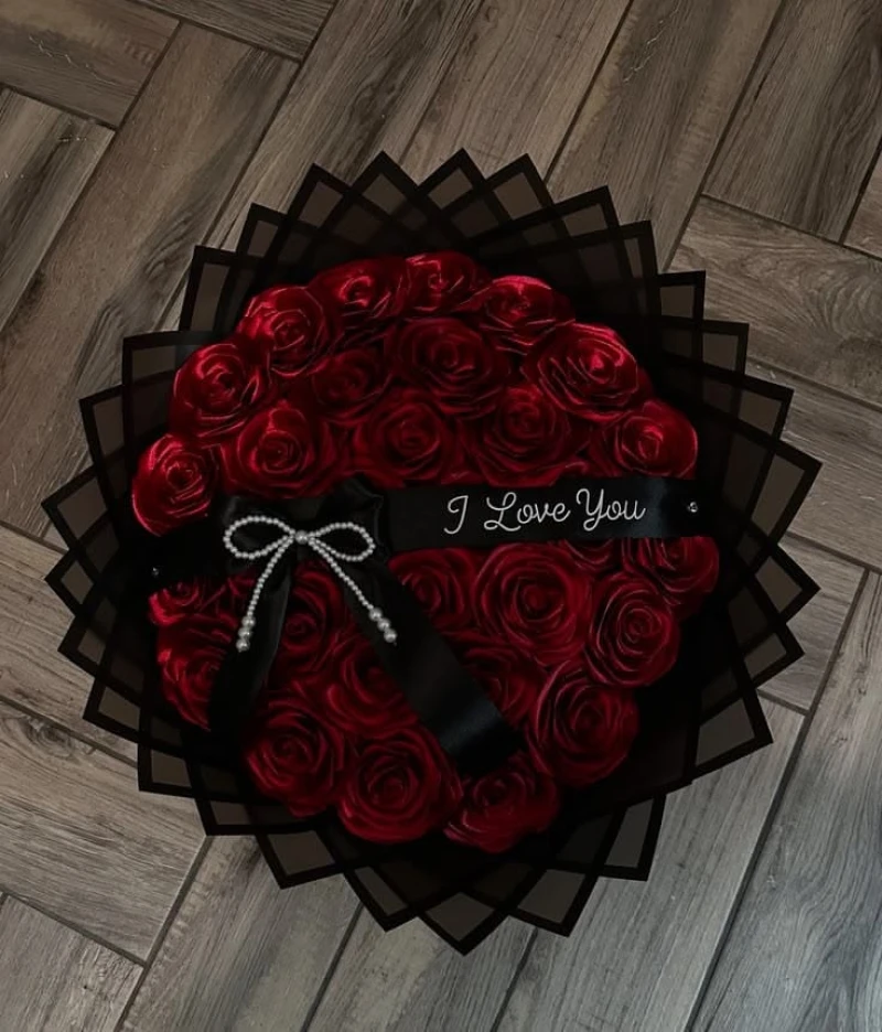 Midnight Velvet Love Flower Bouquet